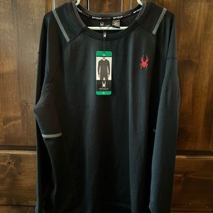 Spyder Men’s Black Long Sleeve Shirt Size XL NWT